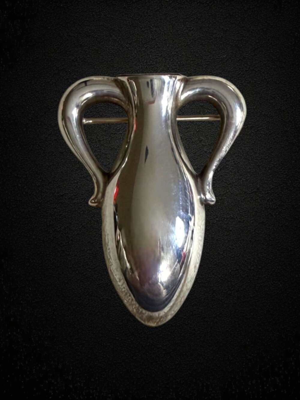 James Avery Retired 925 Sterling Silver Amphora Bud Vase Brooch Pin 5.8g Vintage